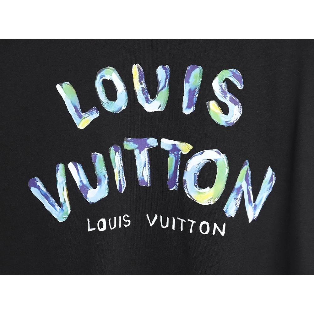 Reps Louis Vuitton LV 24SS camouflage lettering short-sleeved T-shirt_TSK1,All order with free shipping Reps Louis Vuitton