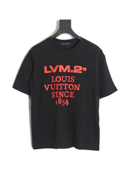 Reps Louis Vuitton LV 24SS red letter short-sleeved T-shirt_TSK1,All order with free shipping Reps Louis Vuitton