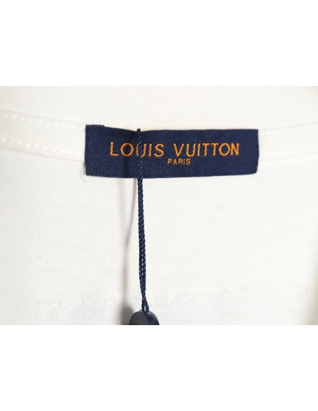 Reps Louis Vuitton LV 24SS red letter short-sleeved T-shirt,All order with free shipping Reps Louis Vuitton