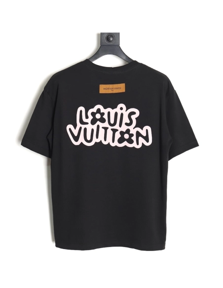 Reps Louis Vuitton LV 24SS floral lettering short-sleeved T-shirt_TSK1,All order with free shipping Reps Louis Vuitton