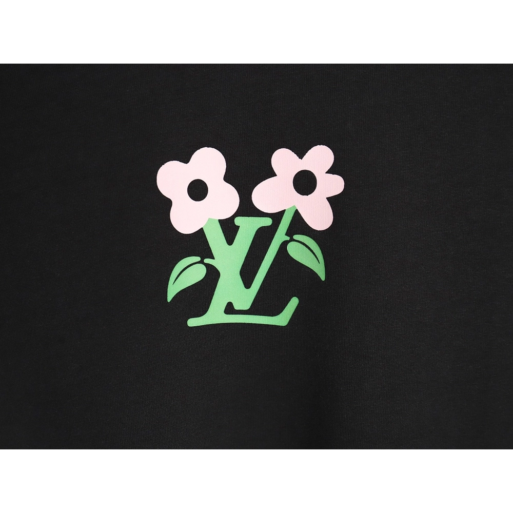 Reps Louis Vuitton LV 24SS floral lettering short-sleeved T-shirt_TSK1,All order with free shipping Reps Louis Vuitton
