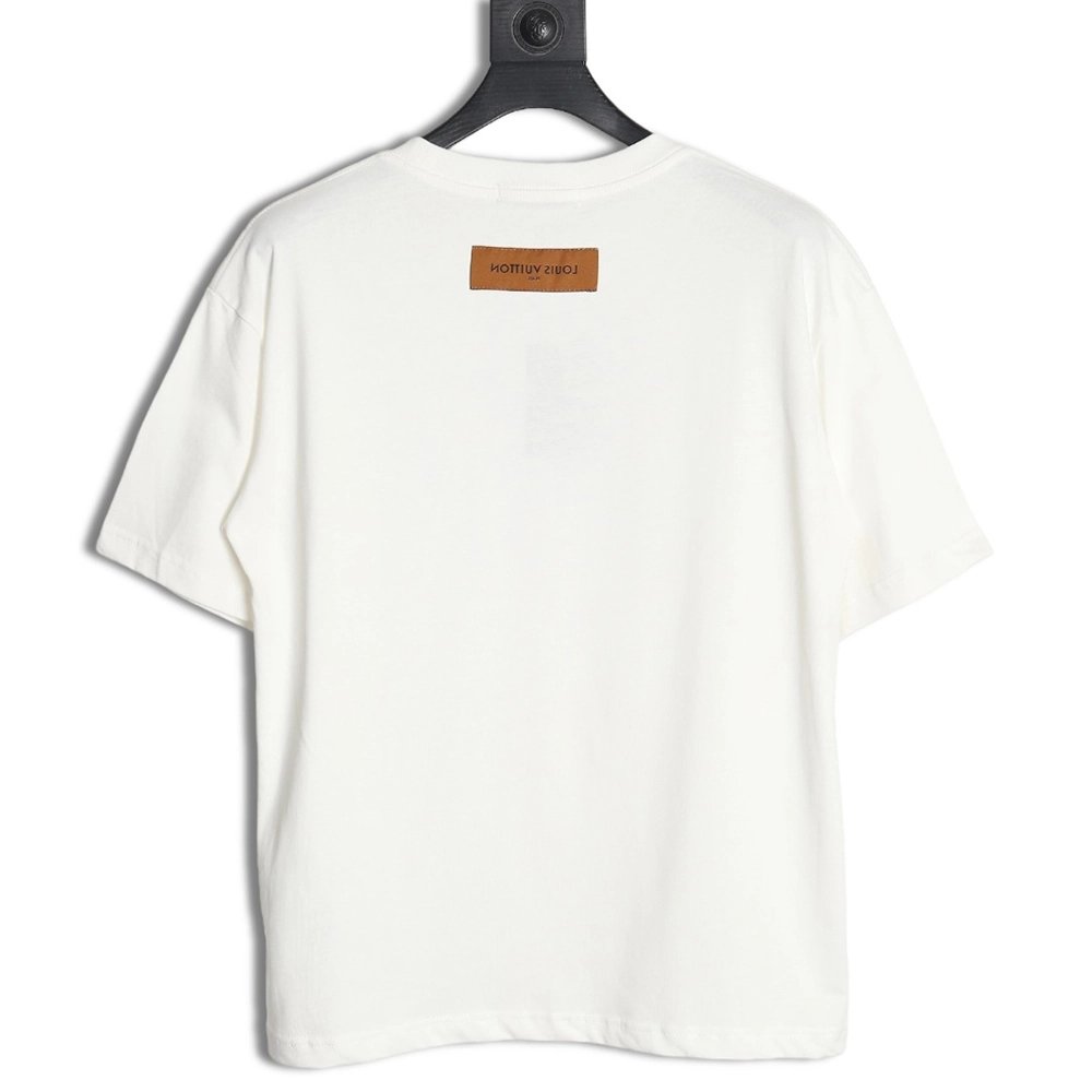 Reps Louis Vuitton LV 24SS shadow letter short-sleeved T-shirt,All order with free shipping Reps Louis Vuitton