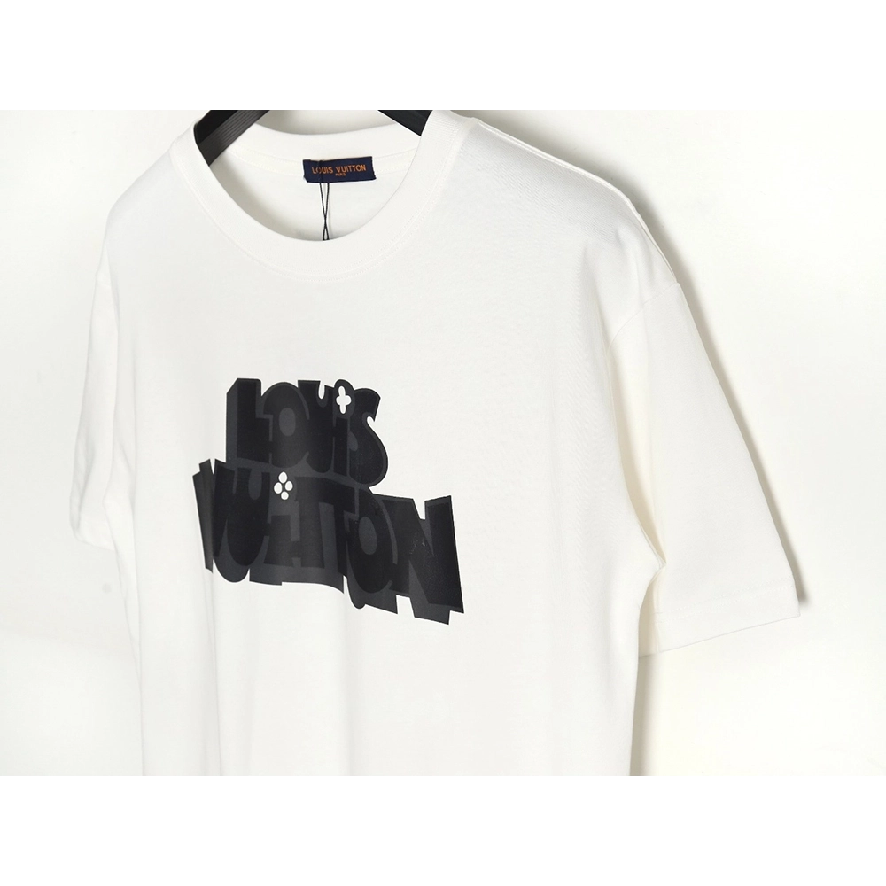 Reps Louis Vuitton LV 24SS shadow letter short-sleeved T-shirt,All order with free shipping Reps Louis Vuitton
