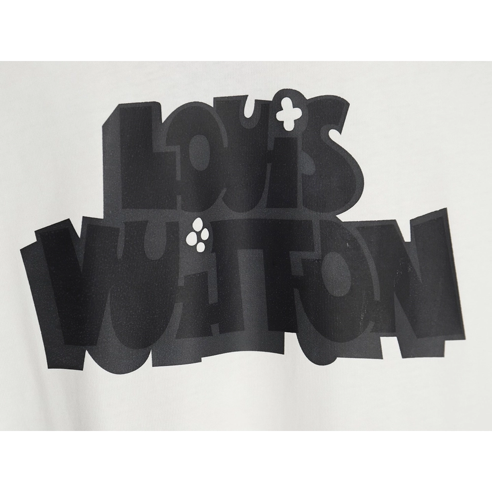 Reps Louis Vuitton LV 24SS shadow letter short-sleeved T-shirt,All order with free shipping Reps Louis Vuitton