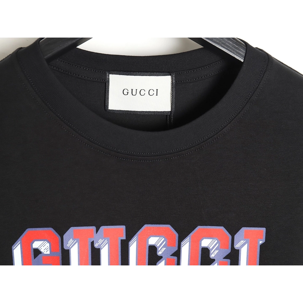 Reps Gucci 24SS three-dimensional lettering short-sleeved T-shirt,All order with free shipping Reps Gucci