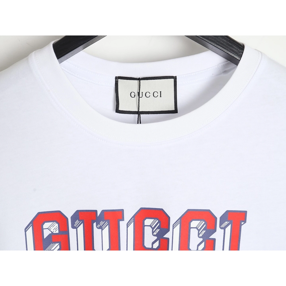 Reps Gucci 24SS three-dimensional lettering short-sleeved T-shirt,All order with free shipping Reps Gucci