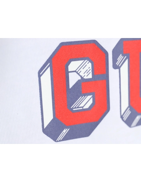 Reps Gucci 24SS three-dimensional lettering short-sleeved T-shirt,All order with free shipping Reps Gucci