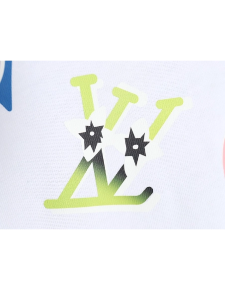 Reps Louis Vuitton 24SS cartoon logo short-sleeved T-shirt,All order with free shipping Reps Louis Vuitton