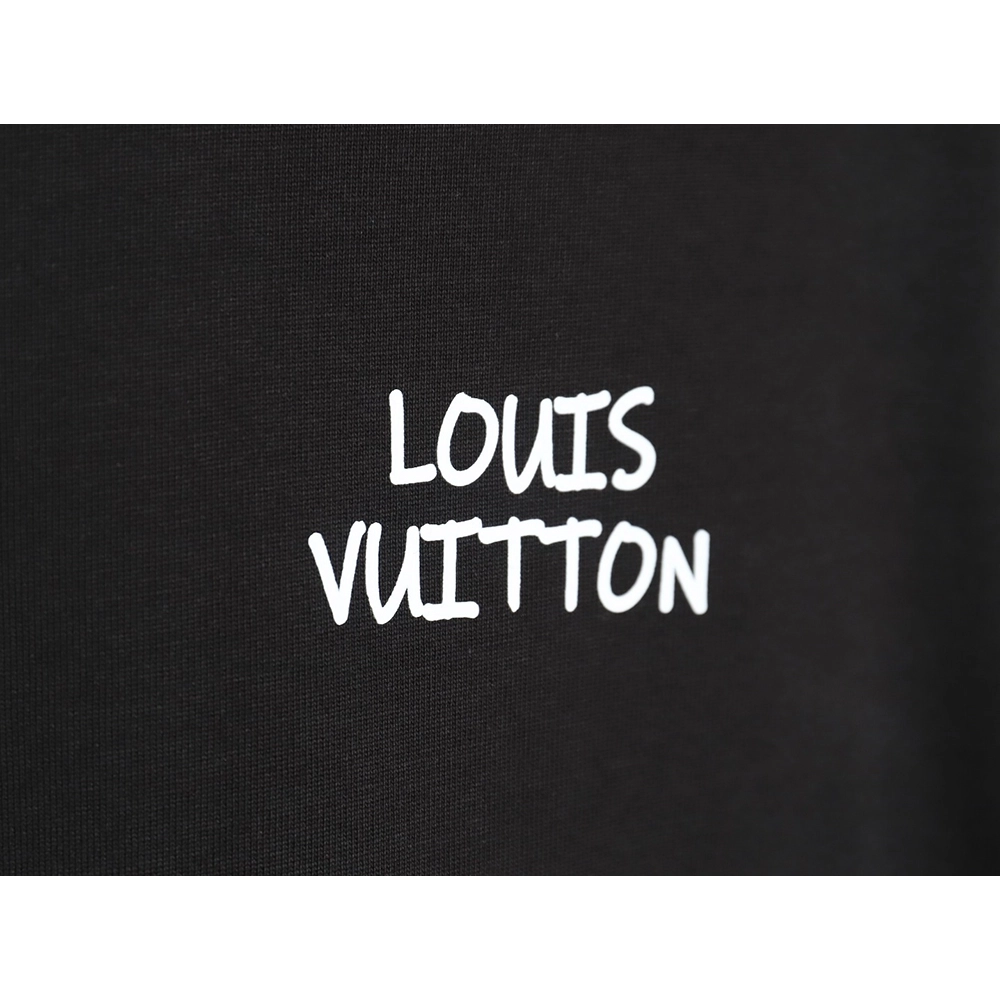 Reps Louis Vuitton LV24SS short-sleeved T-shirt back small flowers,All order with free shipping Reps Louis Vuitton
