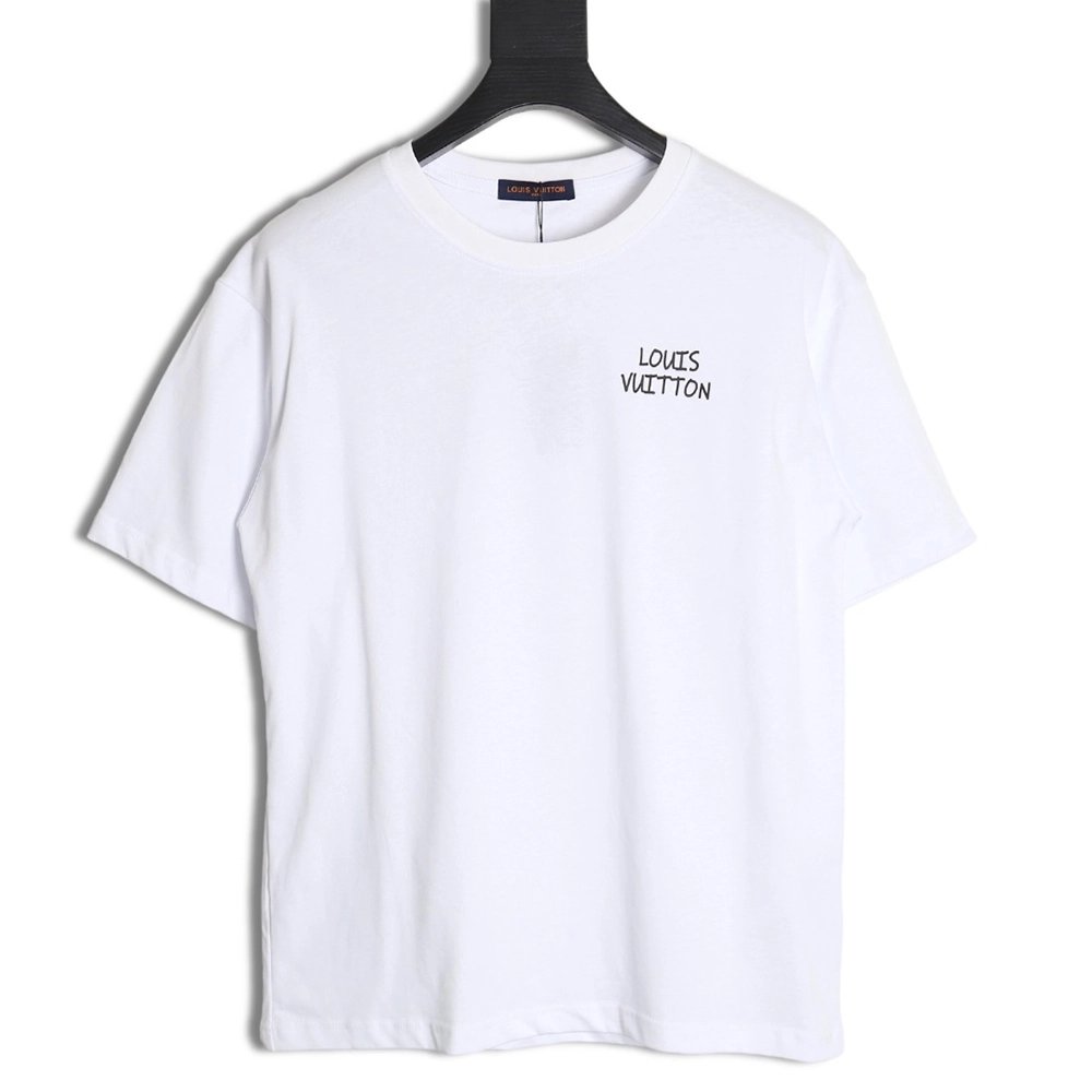 Reps Louis Vuitton LV24SS short-sleeved T-shirt back small flowers,All order with free shipping Reps Louis Vuitton