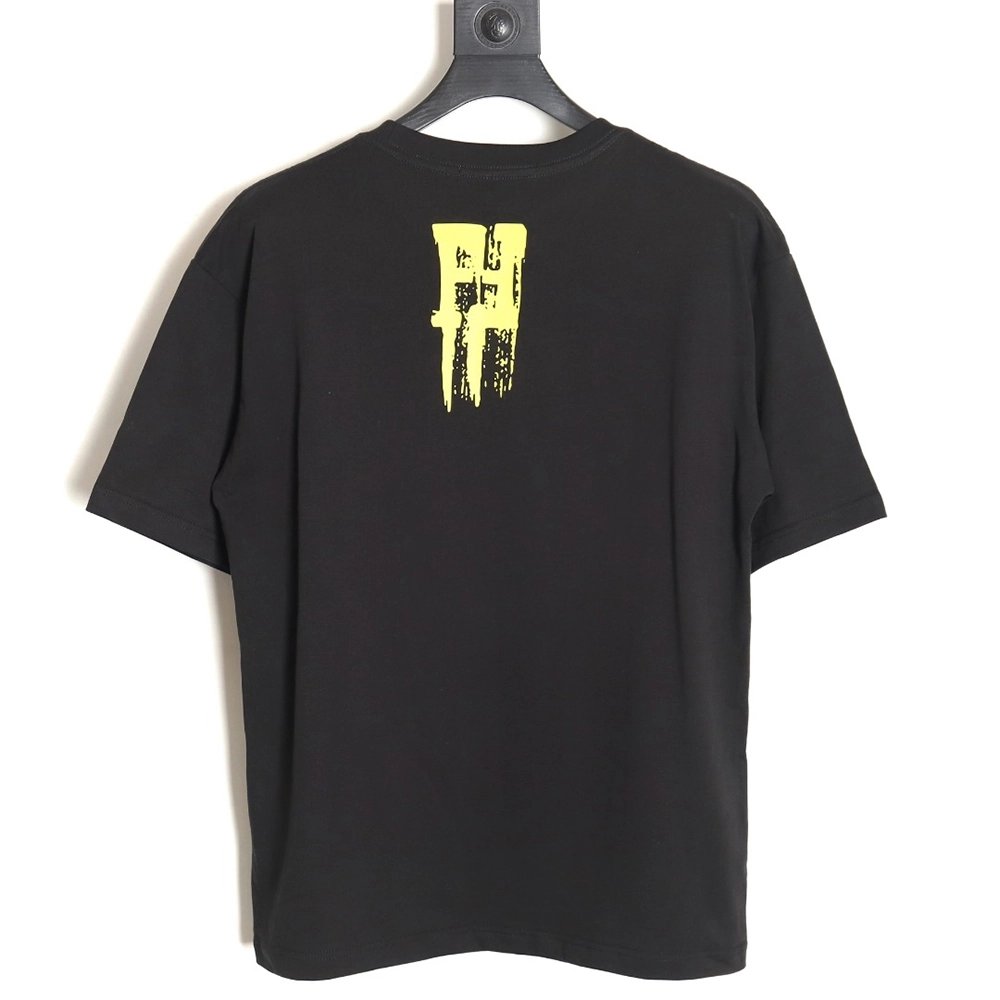 Fendi 24SS painted letter short-sleeved T-shirt,All order with free shipping Fendi