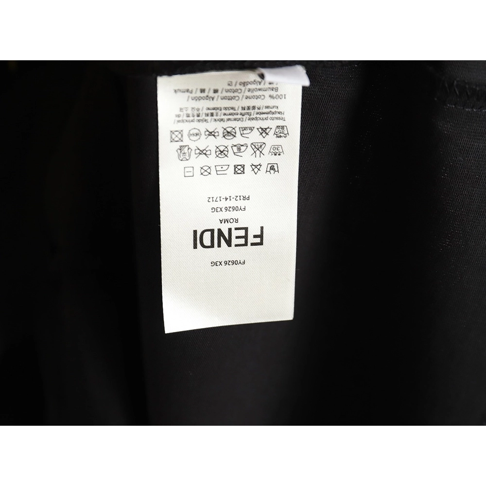 Fendi 24SS painted letter short-sleeved T-shirt,All order with free shipping Fendi