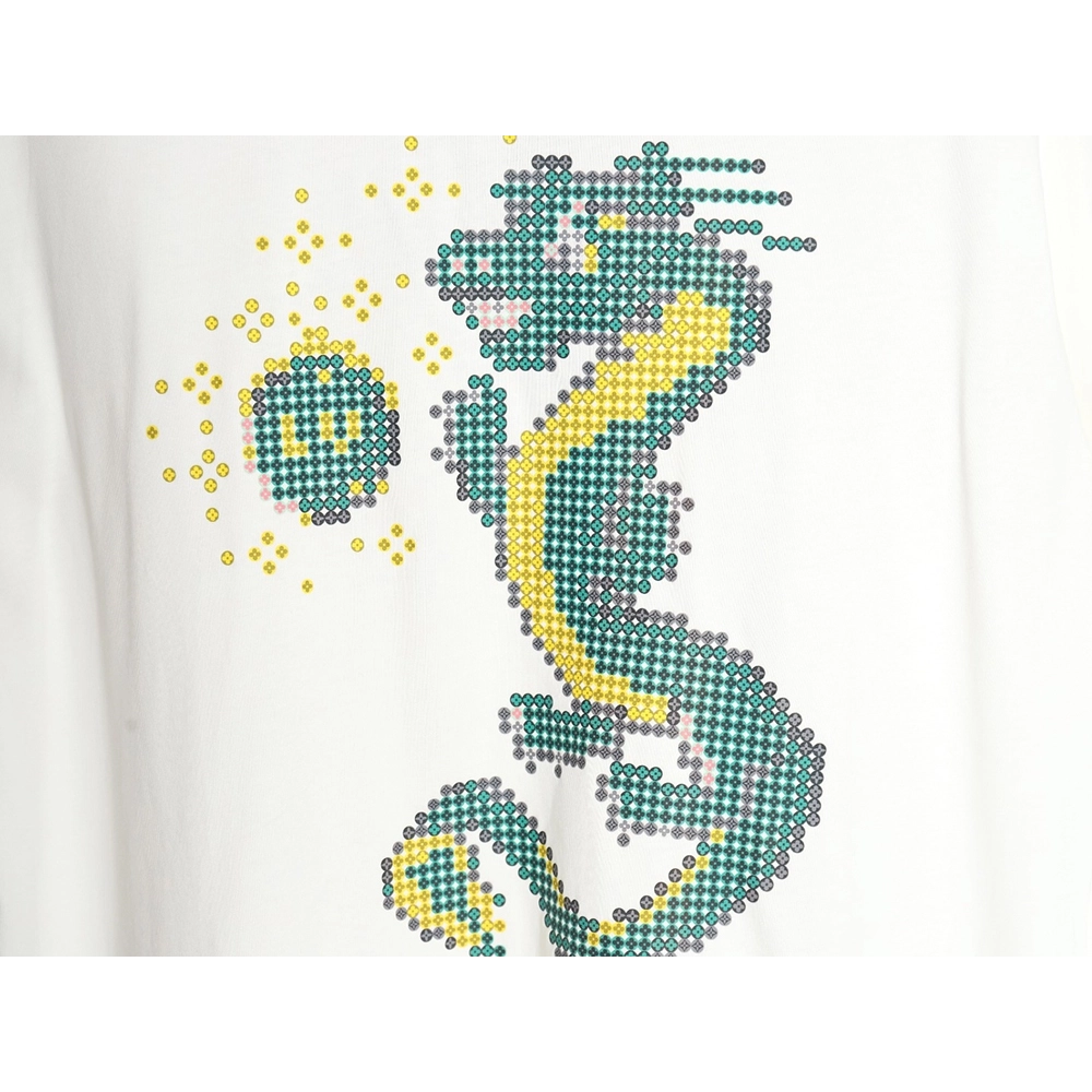 Reps Louis Vuitton 24SS Dragon Year Limited Edition Dragon Ball Short Sleeve T-Shirt,All order with free shipping Reps Louis Vui