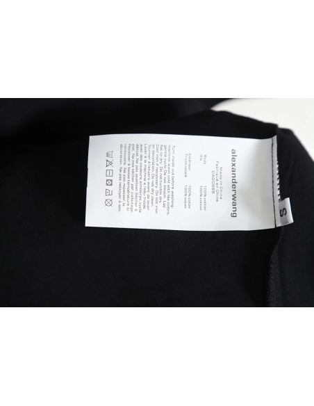 Discount Alexander Wang reflective letter print short-sleeved T-shirt,All order with free shipping Discount Alexander Wang