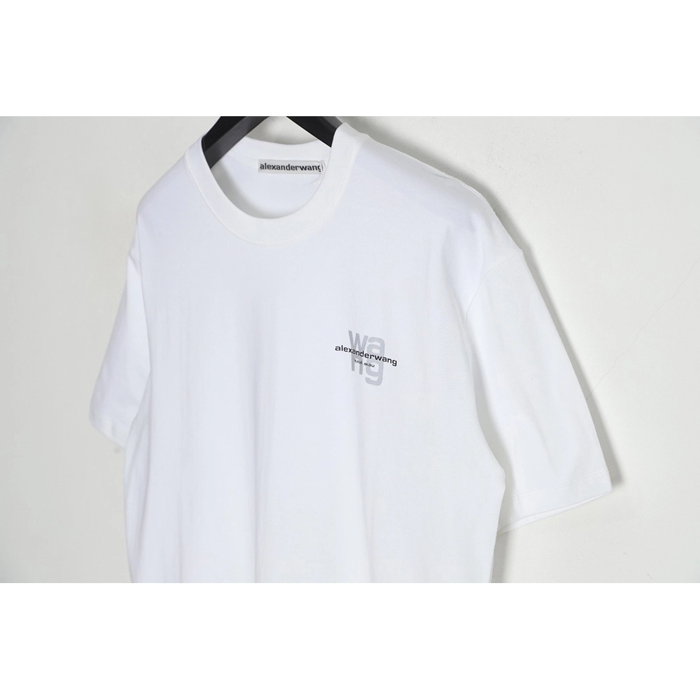 Discount Alexander Wang reflective letter print short-sleeved T-shirt,All order with free shipping Discount Alexander Wang