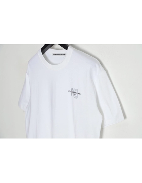 Discount Alexander Wang reflective letter print short-sleeved T-shirt,All order with free shipping Discount Alexander Wang
