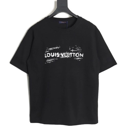 Reps Louis Vuitton 24ss graffiti logo printed short-sleeved T-shirt,All order with free shipping Reps Louis Vuitton
