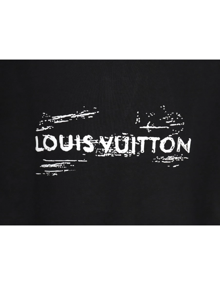 Reps Louis Vuitton 24ss graffiti logo printed short-sleeved T-shirt,All order with free shipping Reps Louis Vuitton