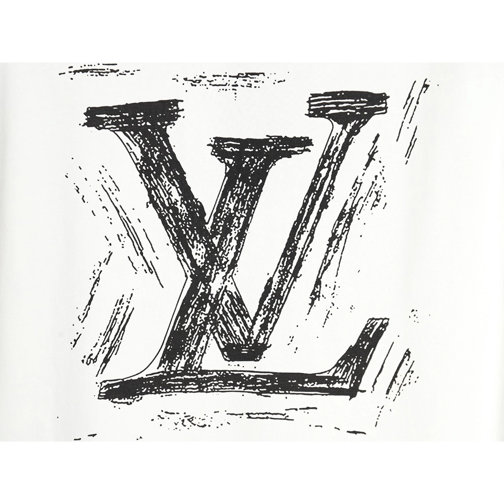 Reps Louis Vuitton 24ss graffiti logo printed short-sleeved T-shirt,All order with free shipping Reps Louis Vuitton