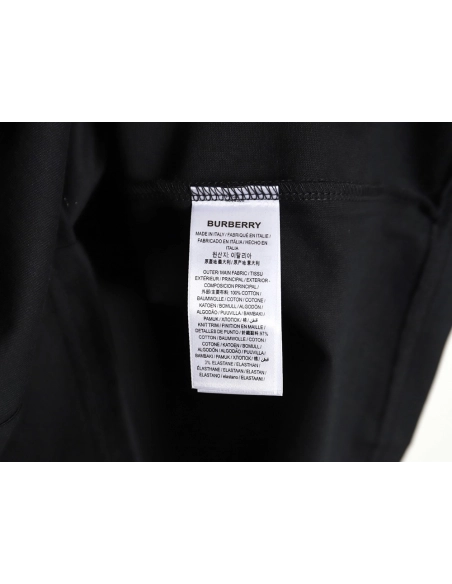 Burberry embroidered knights horse logo short-sleeved T-shirt,All order with free shipping Burberry