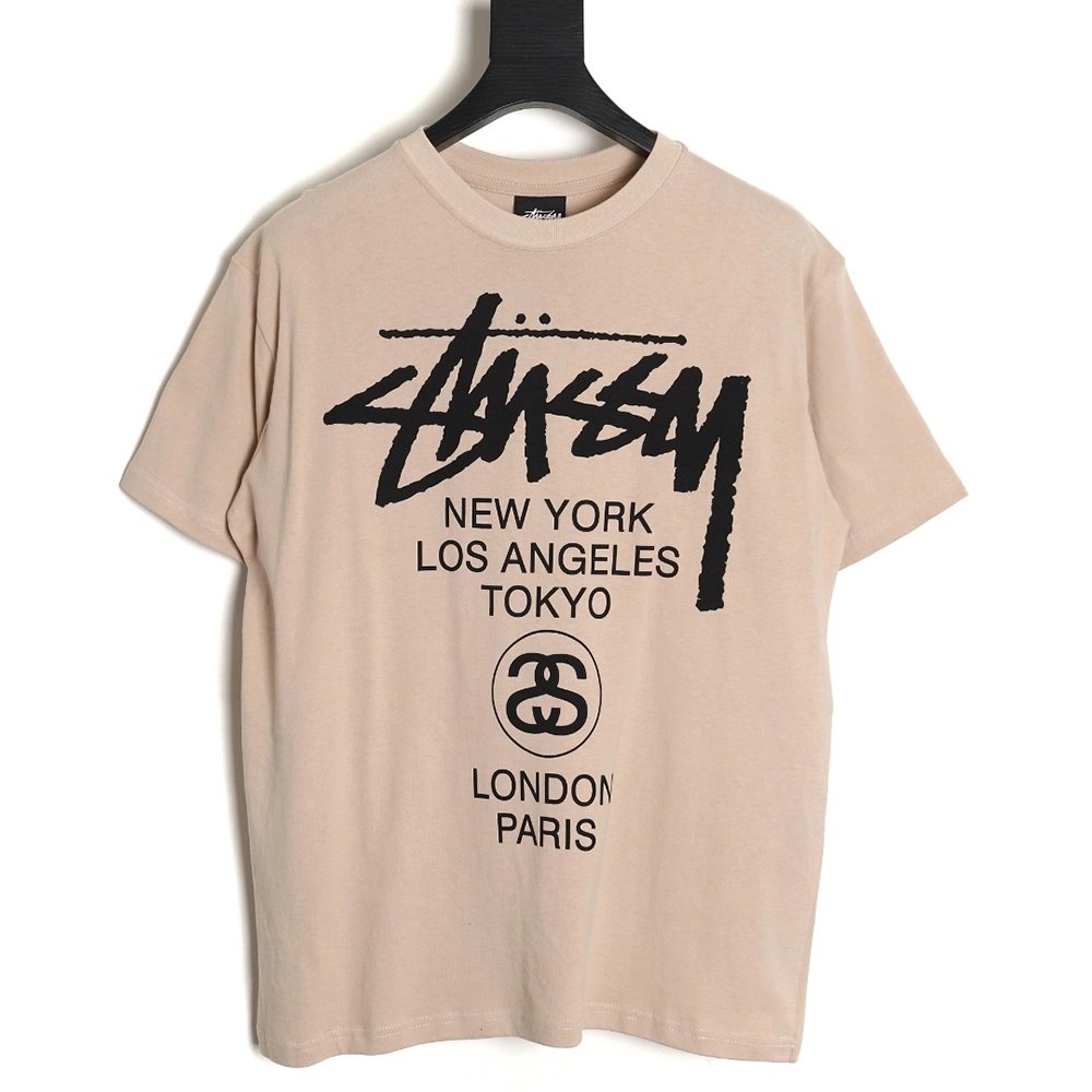 Stussy 24SS World Tour Printed Short Sleeve T-Shirt TSK2,All order with free shipping Stussy