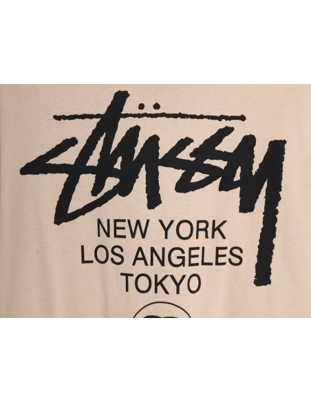 Stussy 24SS World Tour Printed Short Sleeve T-Shirt TSK2,All order with free shipping Stussy