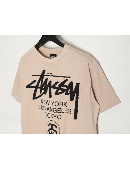Stussy 24SS World Tour Printed Short Sleeve T-Shirt TSK2,All order with free shipping Stussy