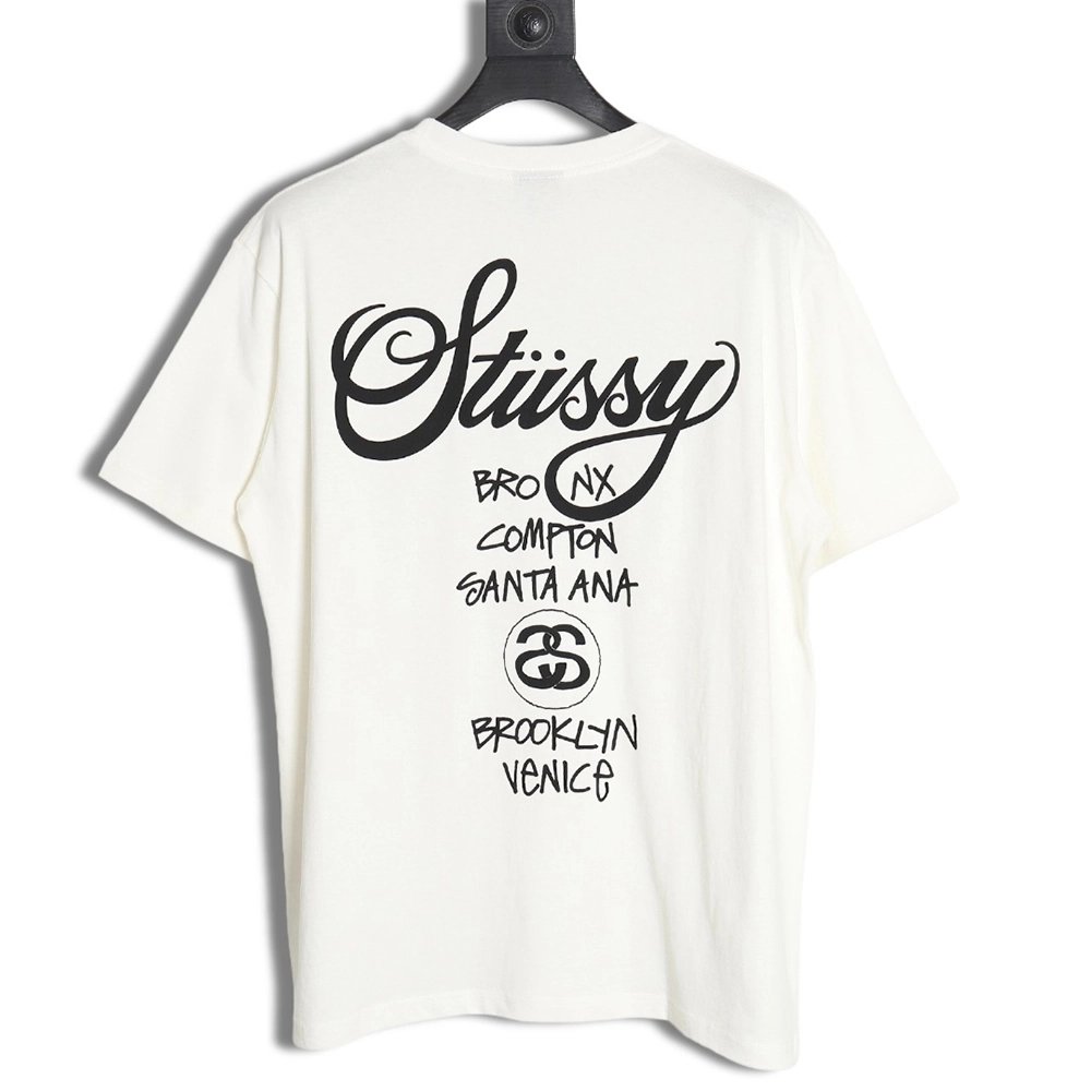 Stussy 24SS World Tour Printed Short Sleeve T-Shirt TSK1,All order with free shipping Stussy