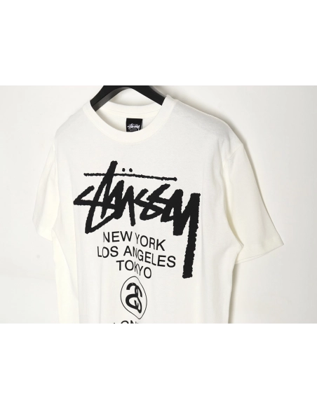 Stussy 24SS World Tour Printed Short Sleeve T-Shirt TSK1,All order with free shipping Stussy