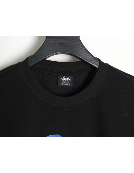 Stussy 2024 Peace ProsperityTee Doll Slogan Back Slogan Short Sleeve T-Shirt TSK2,All order with free shipping Stussy