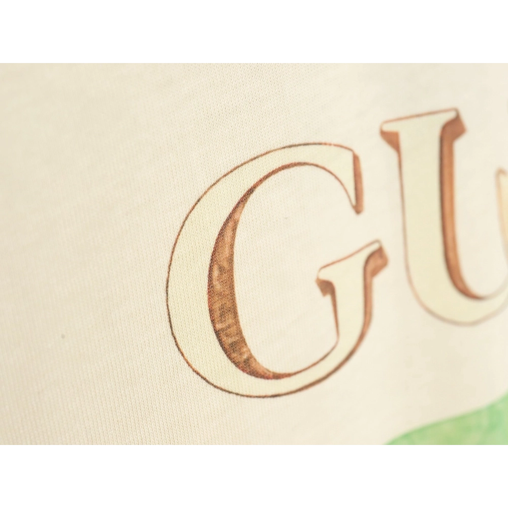 Reps Gucci classic letter logo mushroom print T-shirt,All order with free shipping Reps Gucci