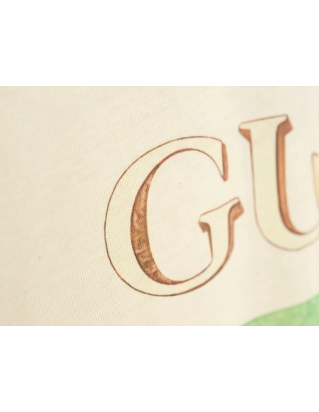 Reps Gucci classic letter logo mushroom print T-shirt,All order with free shipping Reps Gucci