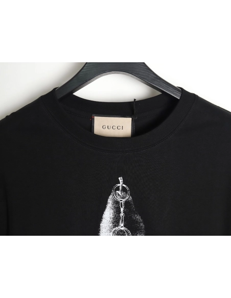 Reps Gucci 2024 new pagoda print short-sleeved T-shirt,All order with free shipping Reps Gucci