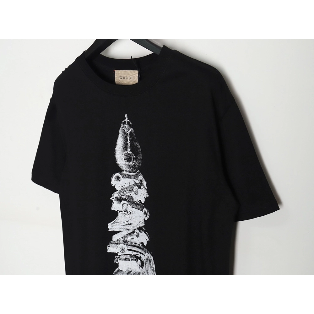 Reps Gucci 2024 new pagoda print short-sleeved T-shirt,All order with free shipping Reps Gucci