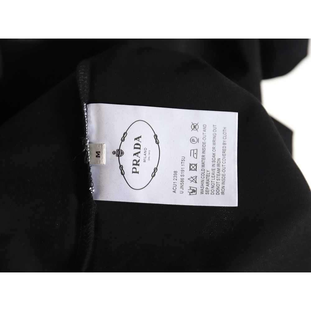 Prada chest monogram short-sleeved T-shirt TSK2,All order with free shipping Prada