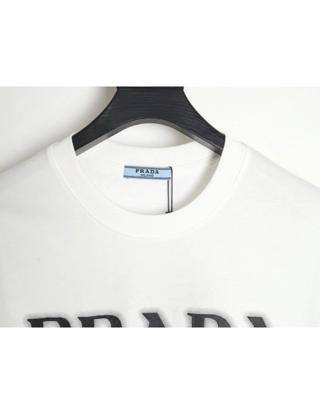 Prada chest monogram short-sleeved T-shirt TSK1,All order with free shipping Prada