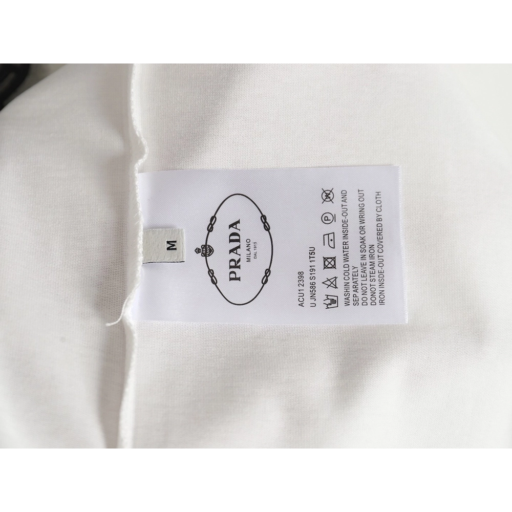 Prada chest monogram short-sleeved T-shirt TSK1,All order with free shipping Prada