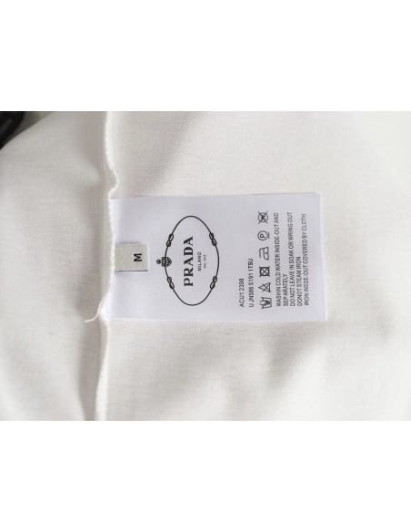 Prada chest monogram short-sleeved T-shirt TSK1,All order with free shipping Prada