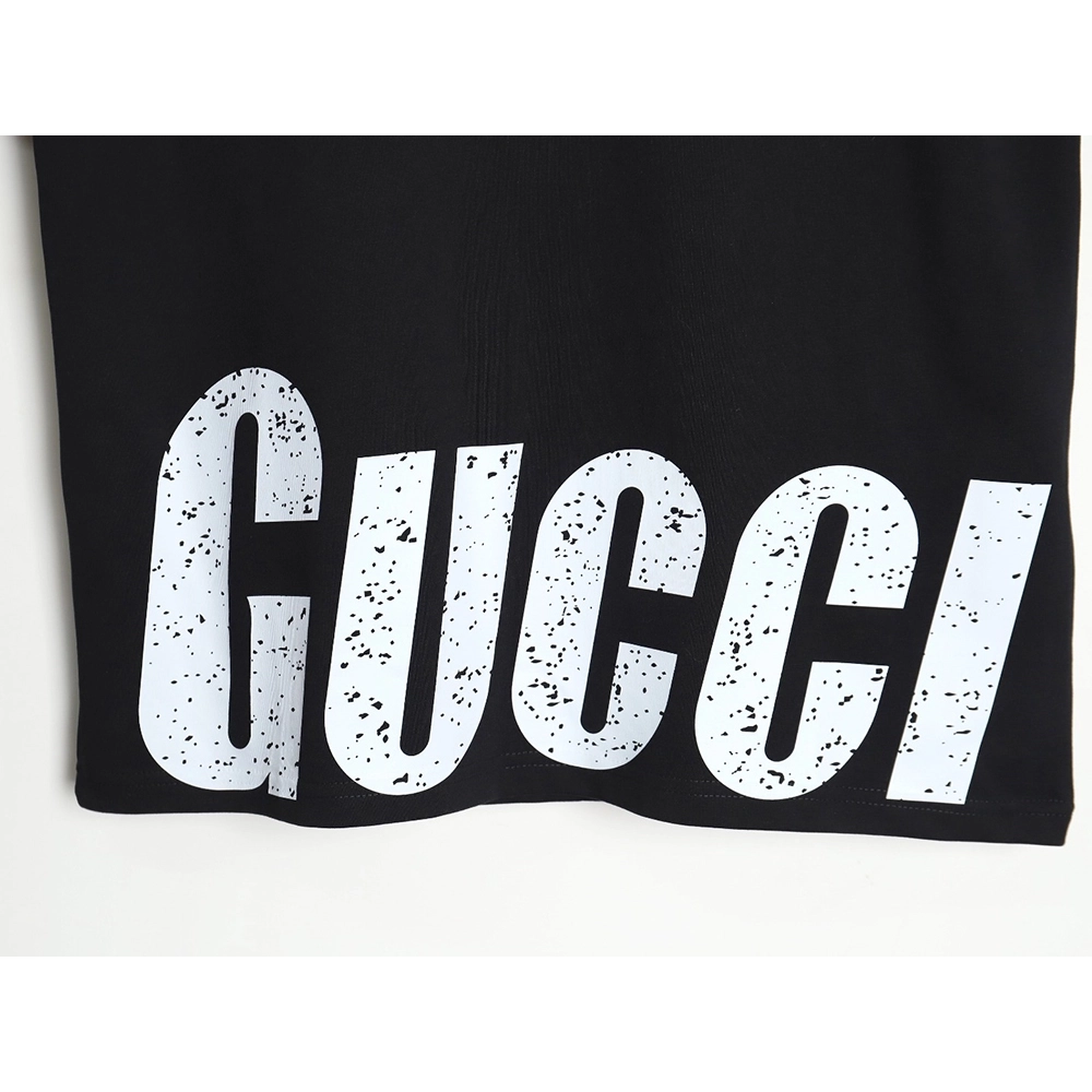 Reps Gucci 24SS hem letter short-sleeved T-shirt,All order with free shipping Reps Gucci