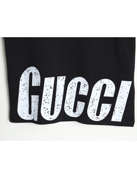 Reps Gucci 24SS hem letter short-sleeved T-shirt,All order with free shipping Reps Gucci
