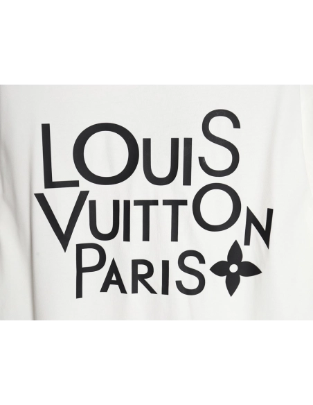 Reps Louis Vuitton LV 23SS large letter short-sleeved T-shirt,All order with free shipping Reps Louis Vuitton