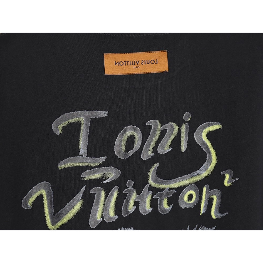 Reps Louis Vuitton LV 23SS Graffiti Duck Short Sleeve T-Shirt,All order with free shipping Reps Louis Vuitton