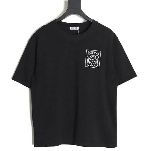 Loewe 23SS three-dimensional embossed four-leaf clover short-sleeved T-shirt TSK1,All order with free shipping Loewe