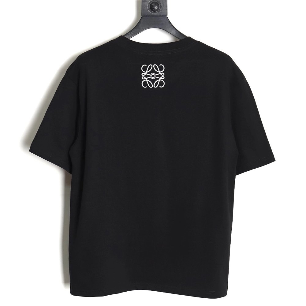 Loewe 23SS three-dimensional embossed four-leaf clover short-sleeved T-shirt TSK1,All order with free shipping Loewe
