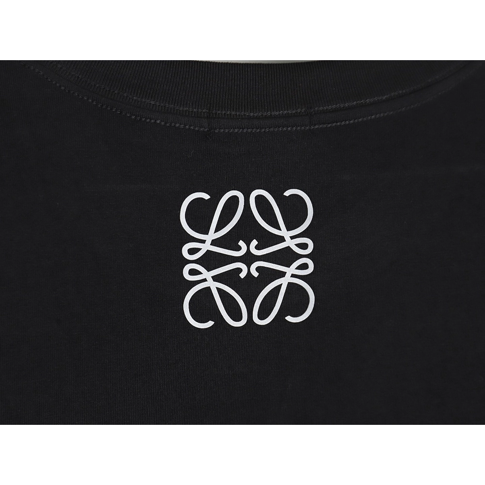 Loewe 23SS three-dimensional embossed four-leaf clover short-sleeved T-shirt TSK1,All order with free shipping Loewe