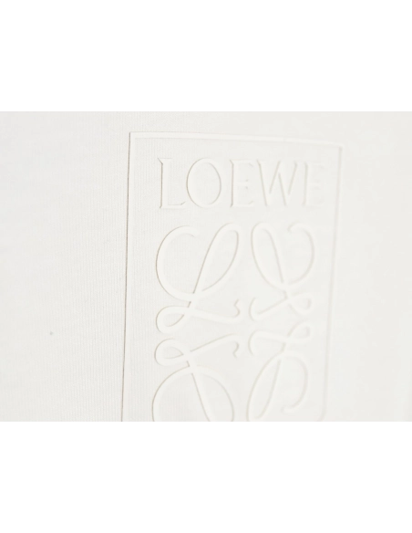 Loewe 23SS three-dimensional embossed four-leaf clover short-sleeved T-shirt,All order with free shipping Loewe