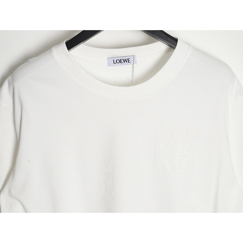 Loewe 23SS three-dimensional embossed four-leaf clover short-sleeved T-shirt,All order with free shipping Loewe