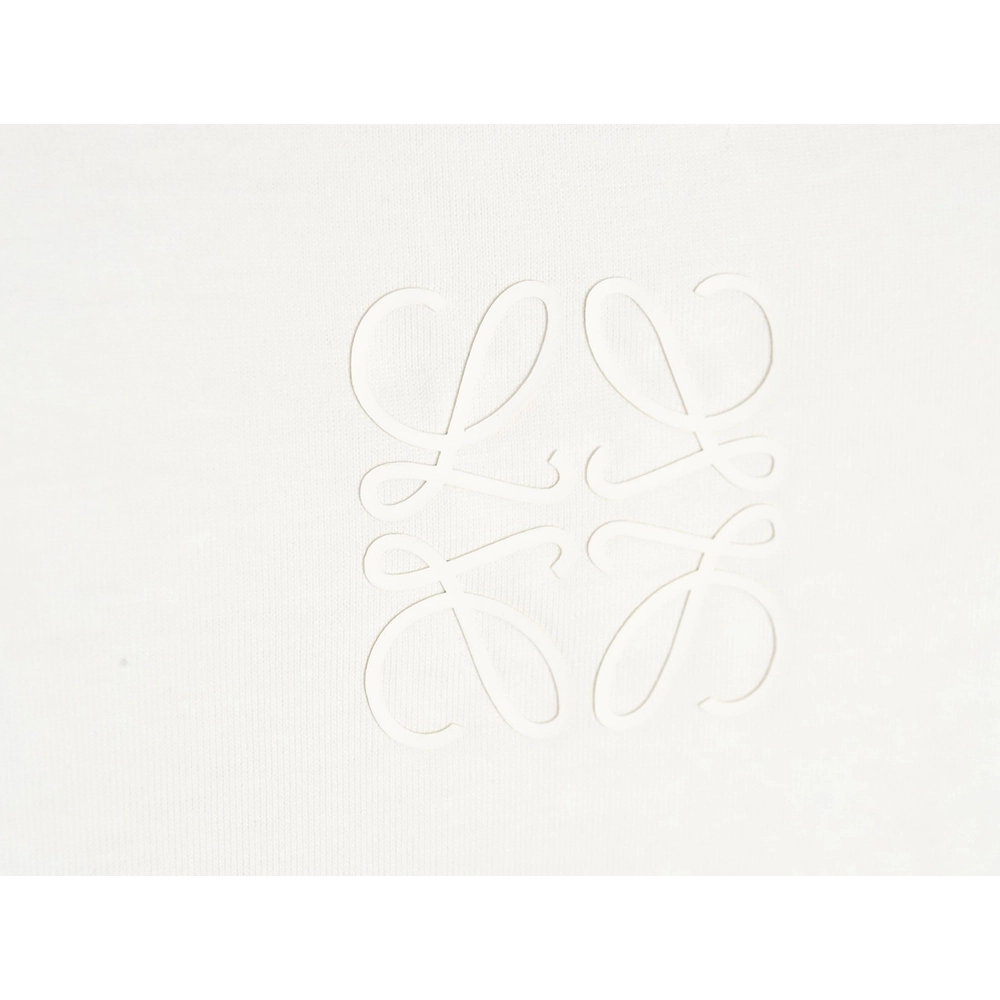Loewe 23SS three-dimensional embossed four-leaf clover short-sleeved T-shirt,All order with free shipping Loewe