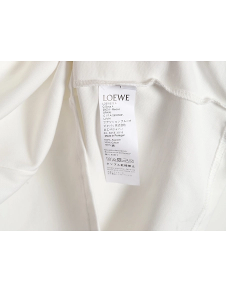 Loewe 23SS three-dimensional embossed four-leaf clover short-sleeved T-shirt,All order with free shipping Loewe