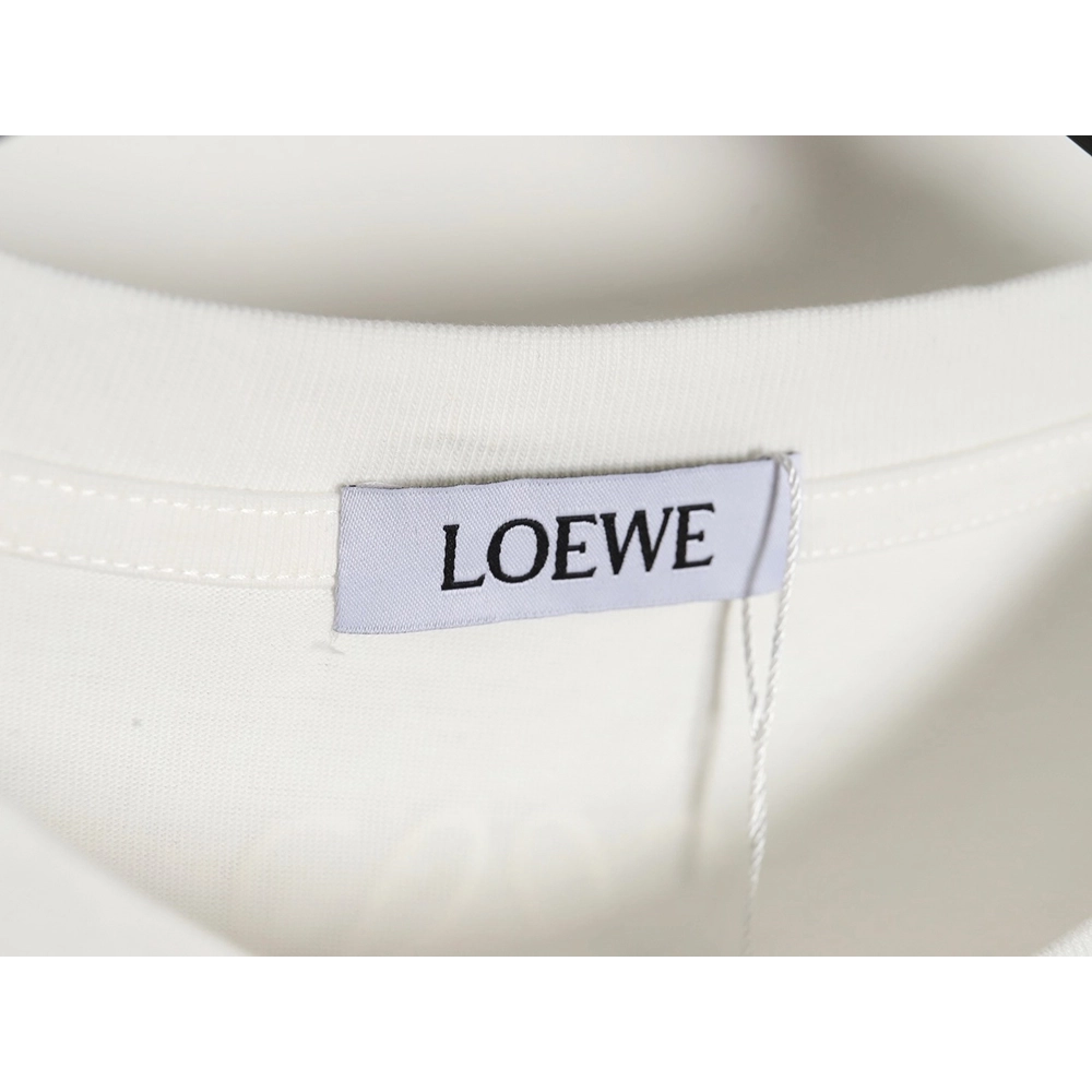 Loewe 23SS three-dimensional embossed four-leaf clover short-sleeved T-shirt,All order with free shipping Loewe